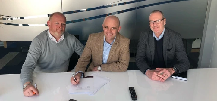 Mark Kelly, Anthony Tattan and Steve Richardson Frankton at Key IVR IP Telecom partnership